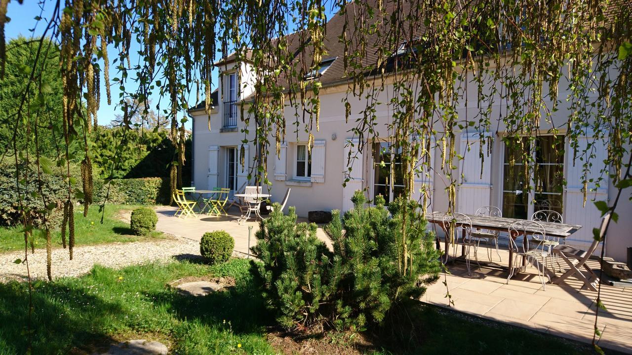 Chambre d'Elisabeth à la Ferme Montépilloy Esterno foto